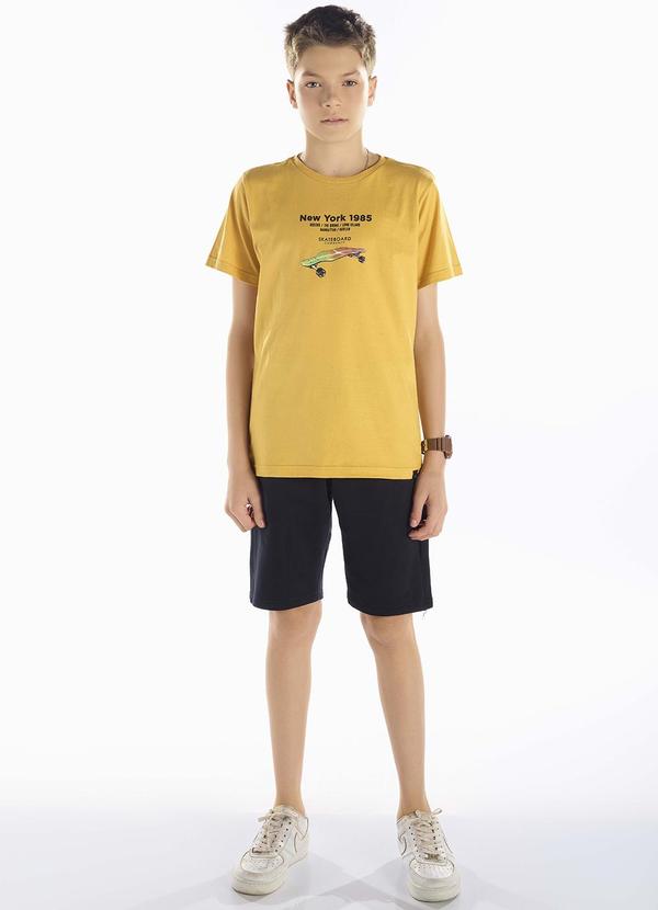 Conjunto Meia Malha Amarelo