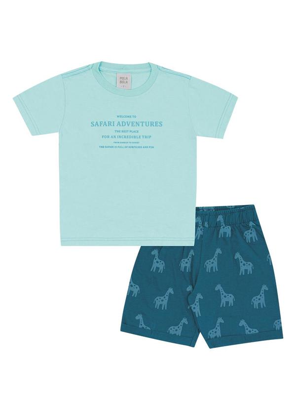 Conjunto Meia Malha Azul
