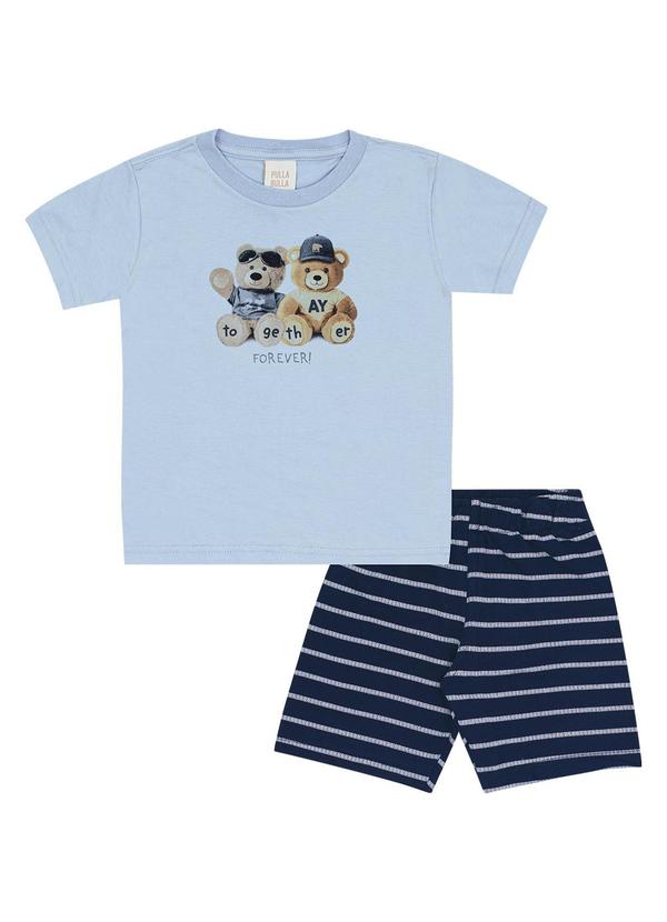 Conjunto Meia Malha Azul