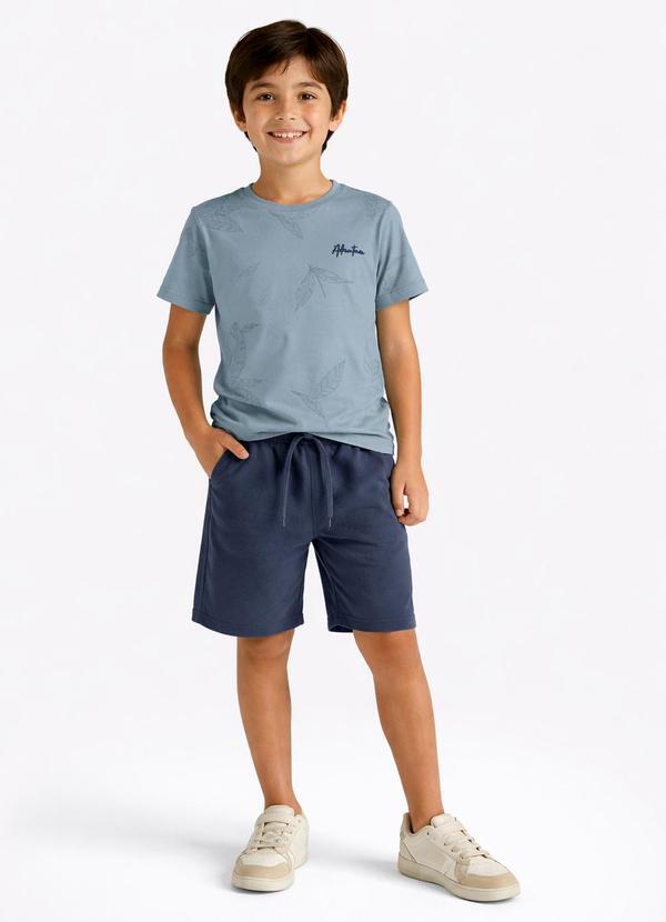 Conjunto Meia Malha Azul