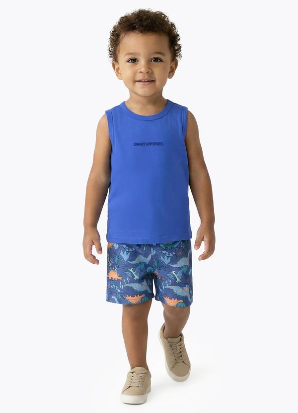 Conjunto Meia Malha Azul