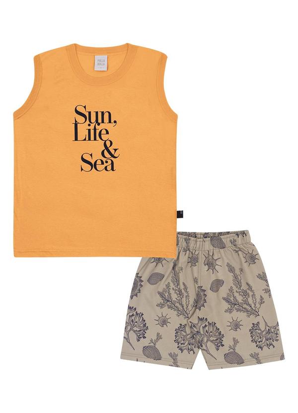 Conjunto Meia Malha Bege