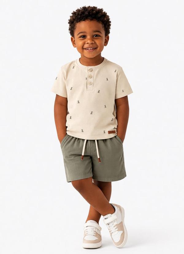 Conjunto Meia Malha Cinza