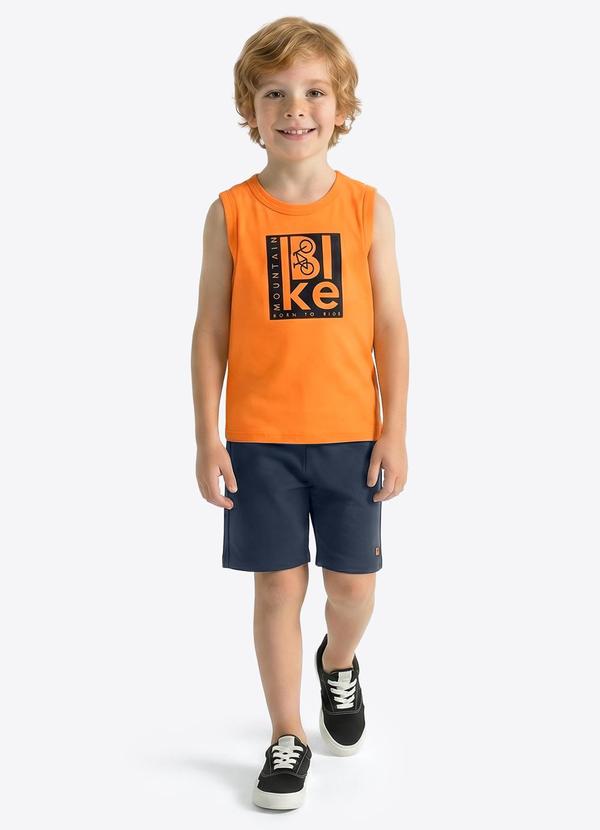 Conjunto Meia Malha Laranja