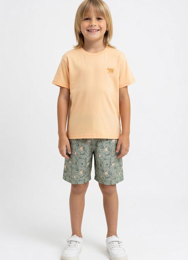 Conjunto Meia Malha Laranja