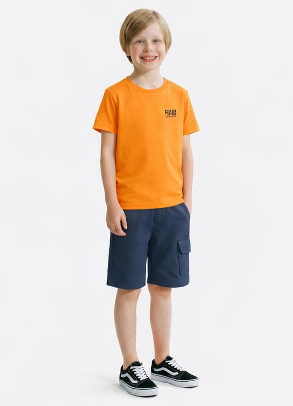 Conjunto Meia Malha Laranja
