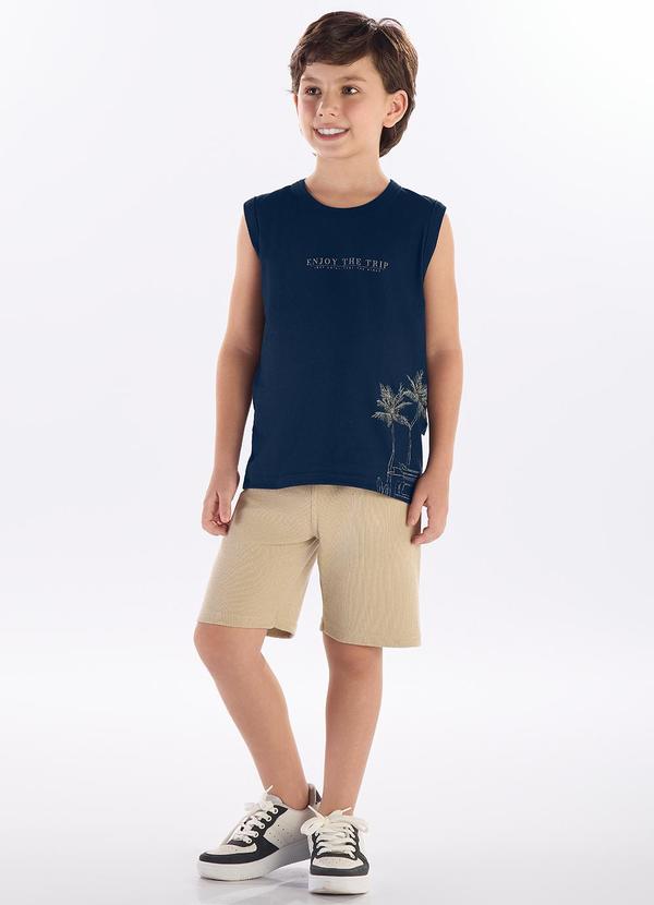 Conjunto Meia Malha Marinho