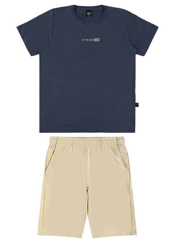 Conjunto Meia Malha Marinho