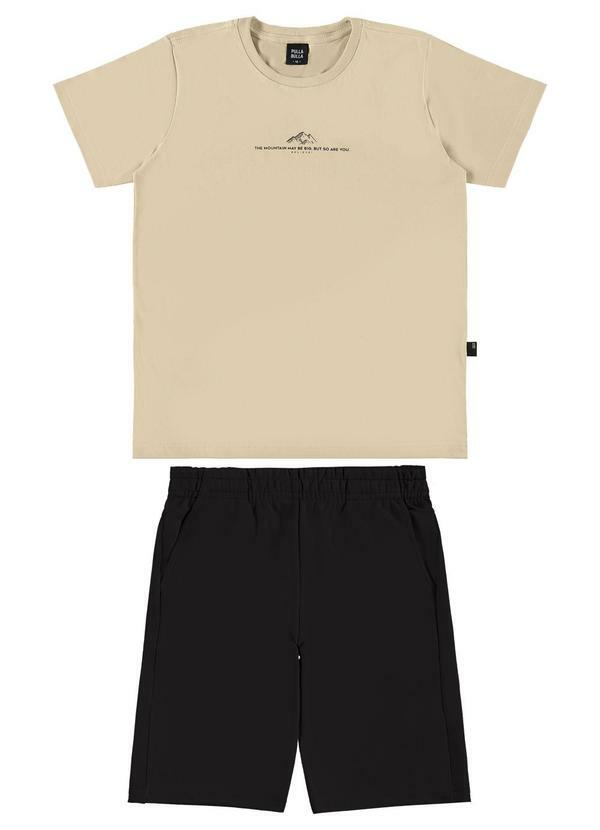 Conjunto Meia Malha Marrom