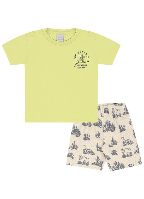 Conjunto Meia Malha Verde