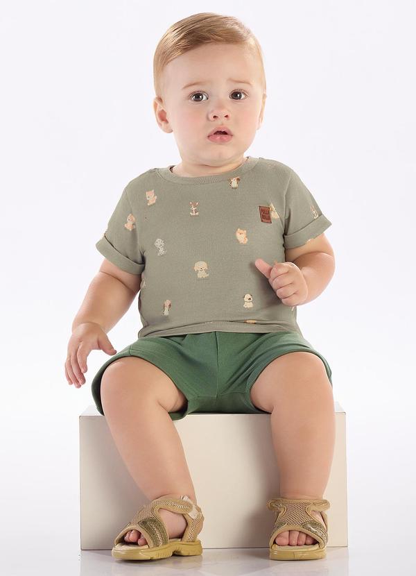 Conjunto Meia Malha Verde