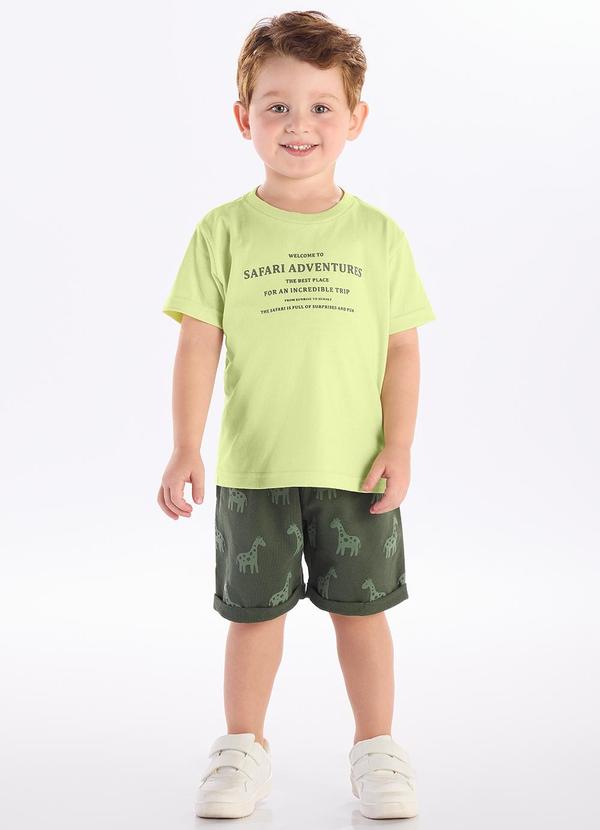 Conjunto Meia Malha Verde
