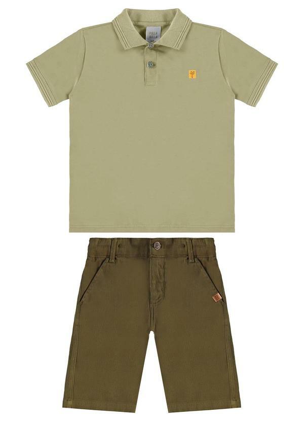 Conjunto Meia Malha Verde