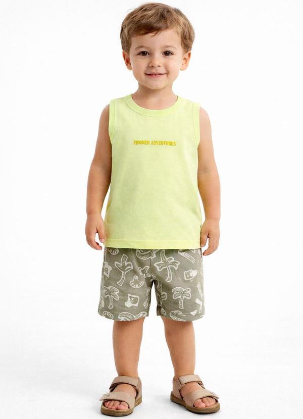 Conjunto Meia Malha Verde