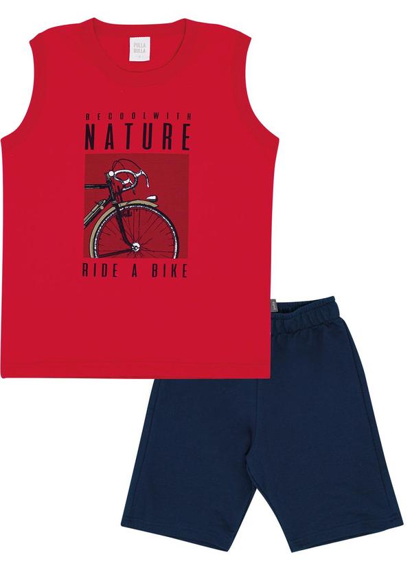 Conjunto Meia Malha Vermelho