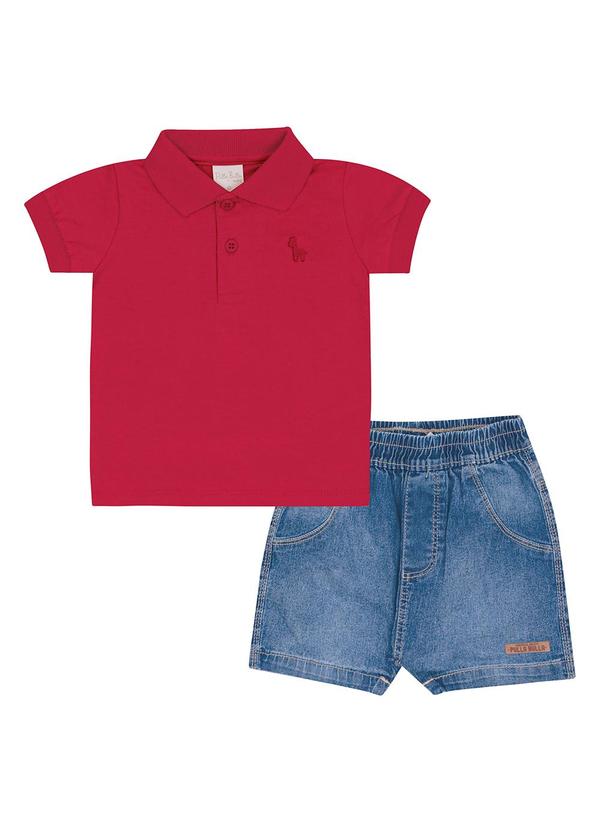 Conjunto Meia Malha Vermelho