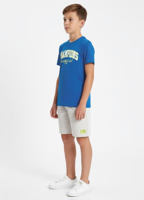 Conjunto Menino Camiseta e Bermuda Azul