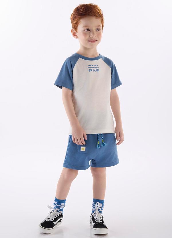 Conjunto Menino Camiseta e Short Branco