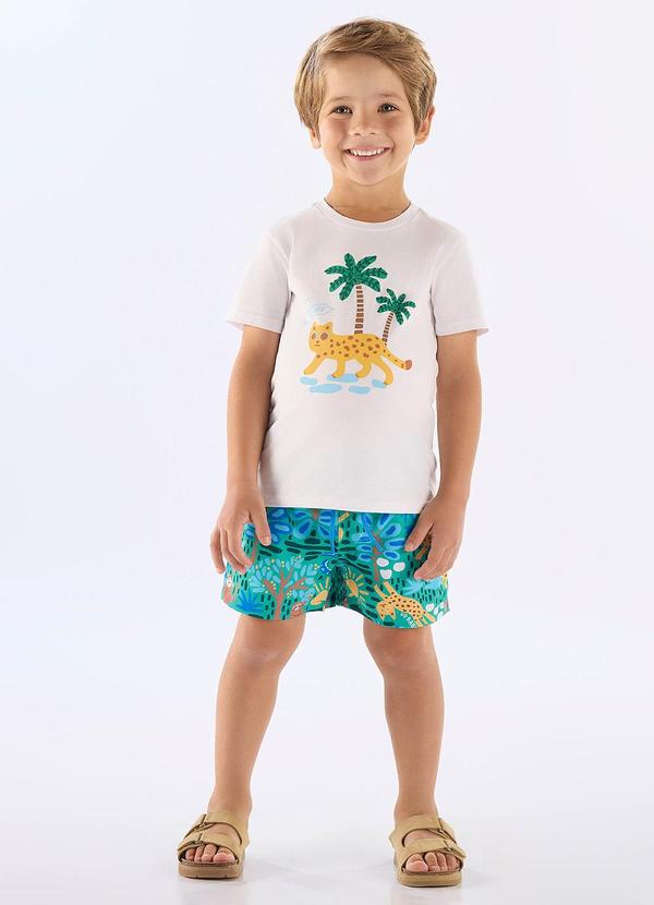 Conjunto Menino Camiseta e Short Branco