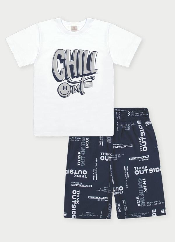 Conjunto Menino Chill Out Branco