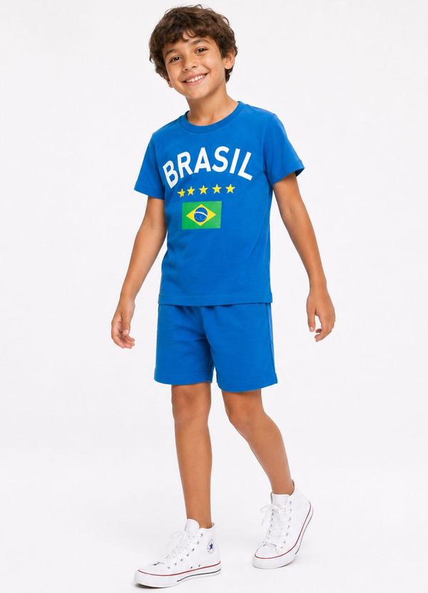 Conjunto Menino Copa do Mundo Kangulu Marinho