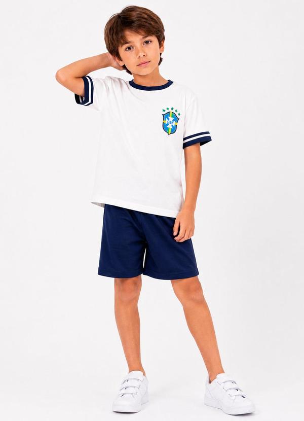 Conjunto Menino Copa do Mundo Kangulu Off White