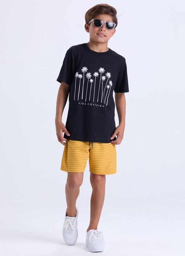 Vista 2 Conjunto Menino Infantil Tropical Pretoo VIDA COSTEIRA VIDA COSTEIRA