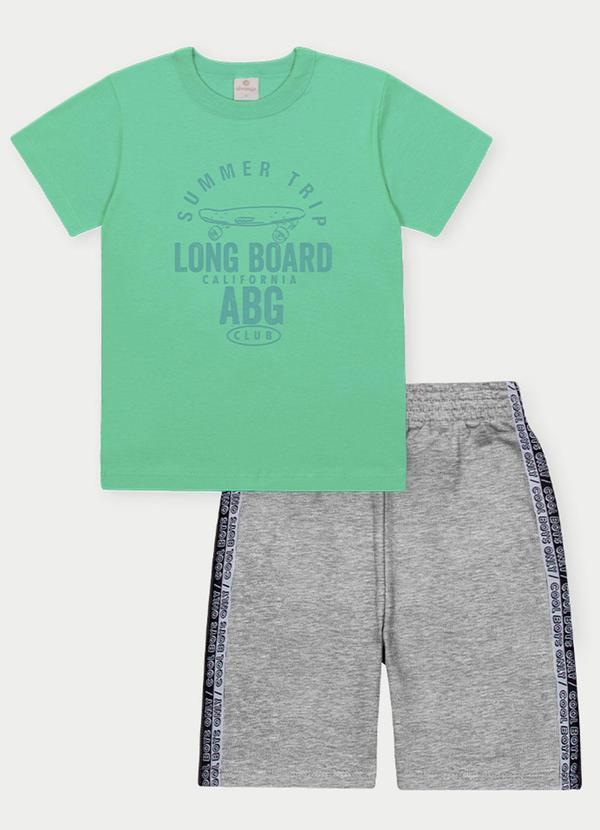 Conjunto Menino Long Board Verde