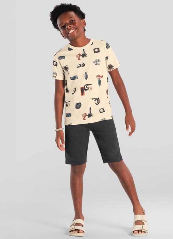 Conjunto Menino Tropical de Surf Natural