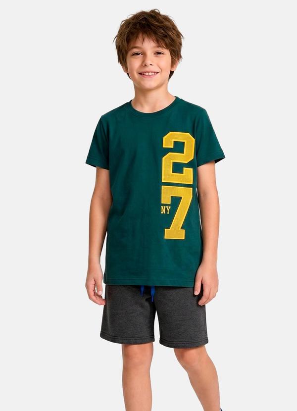 Conjunto Menino Verão 27 Ny Verde Dólar Verde