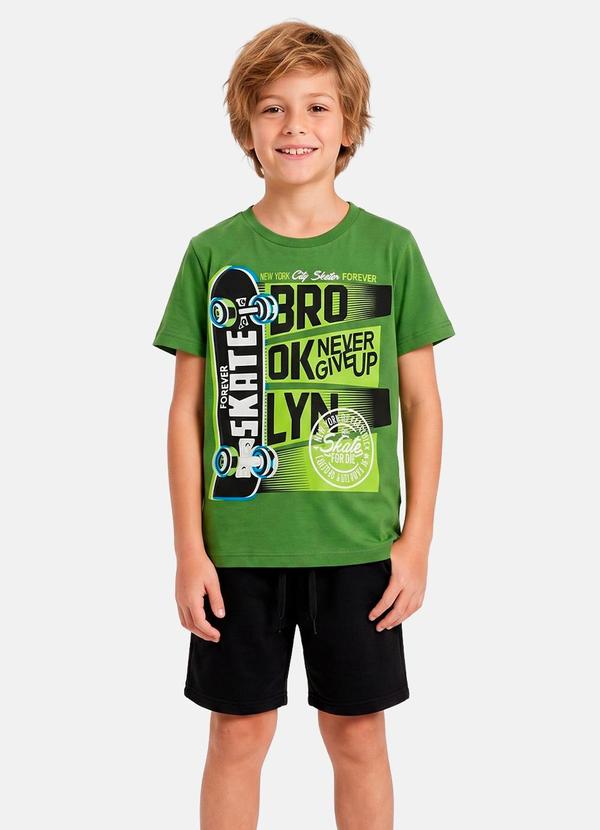 Conjunto Menino Verão Forever Skate Verde
