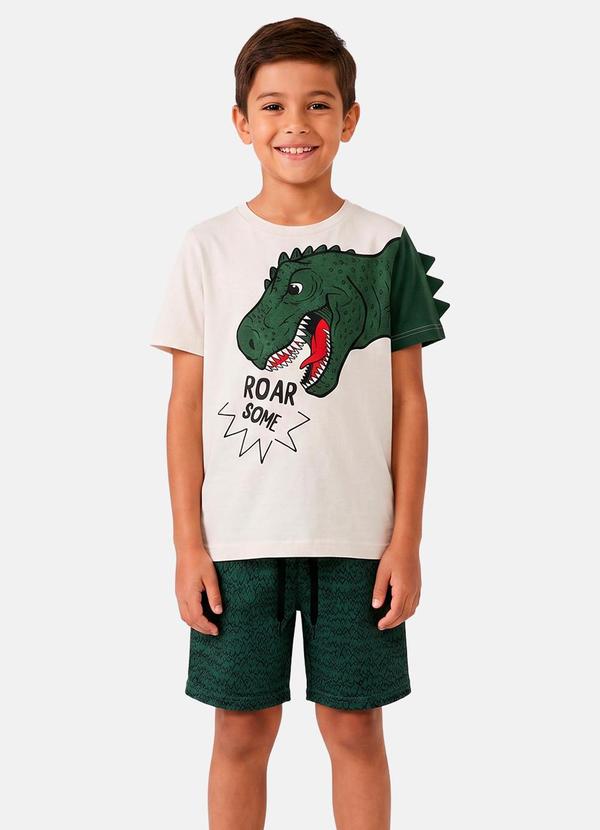 Conjunto Menino Verão Roar Some Verde
