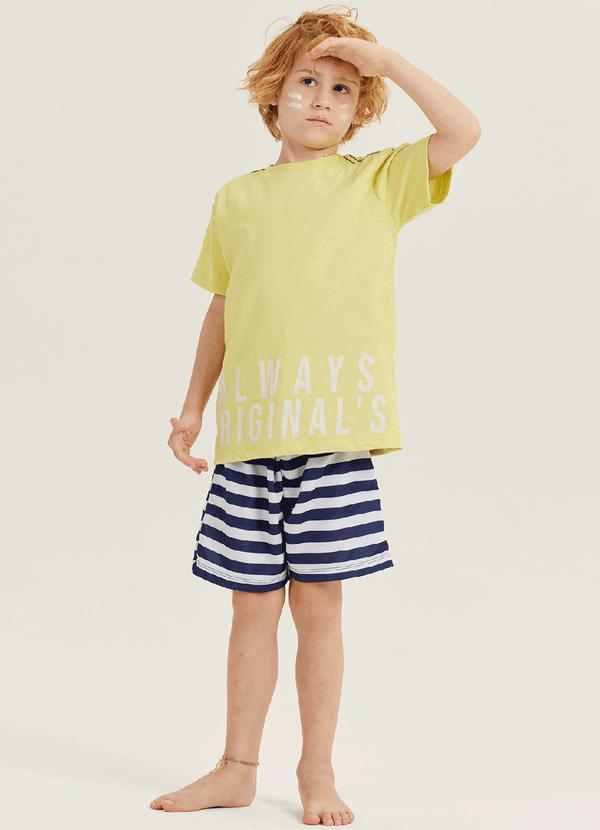 Conjunto Menino Verde Lima/Marinho