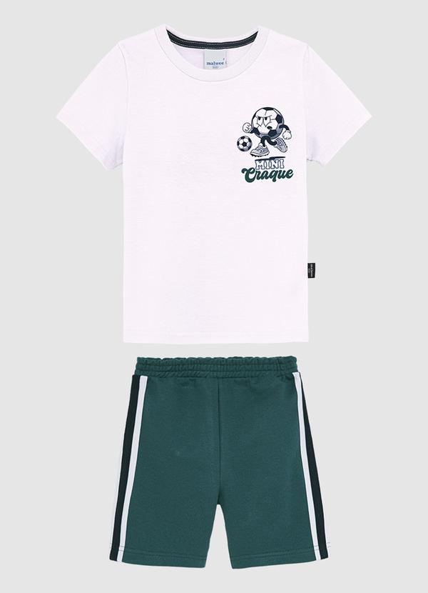 Conjunto Mini Artilheiro com Moletom Branco