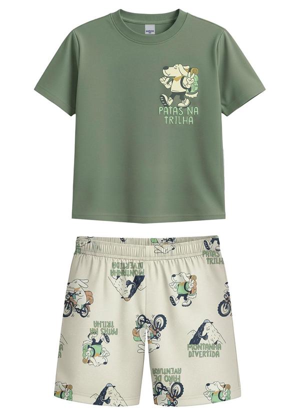 Conjunto Missão do Dia em Moletinho Verde