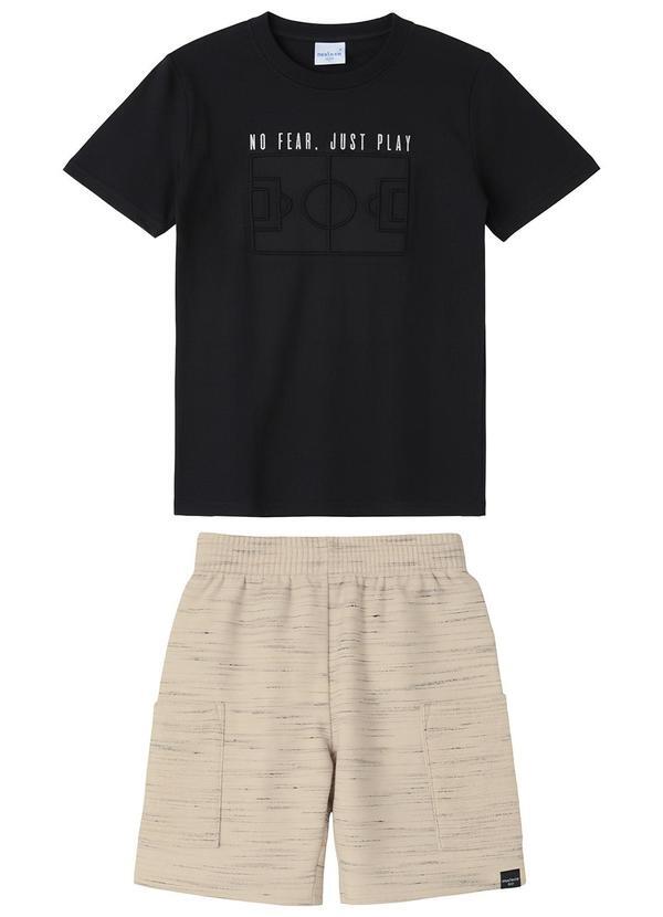 Conjunto no Fear em Moletinho Preto
