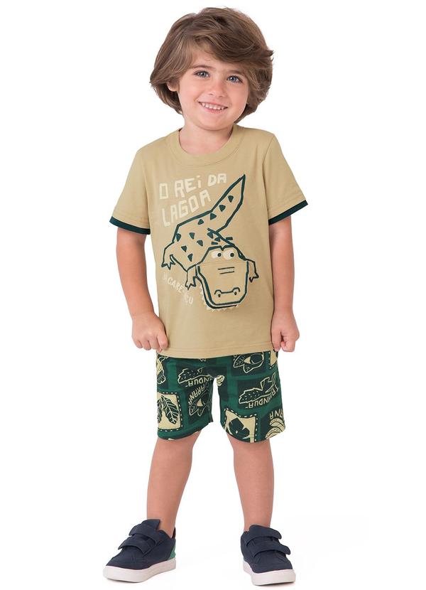 Vista 2 Conjunto o Rei da Lagoa Bege Malwee Kids Malwee Kids
