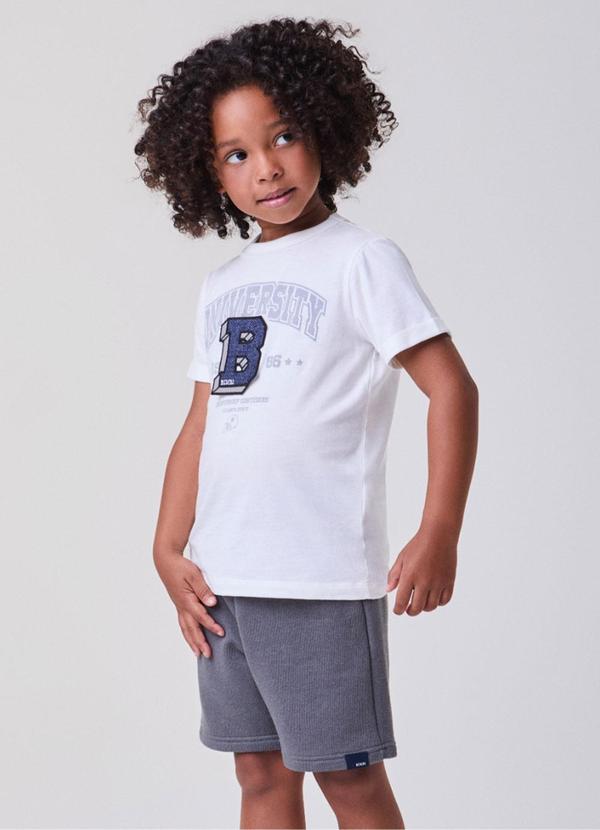 Conjunto Off com Cinza University Cinza