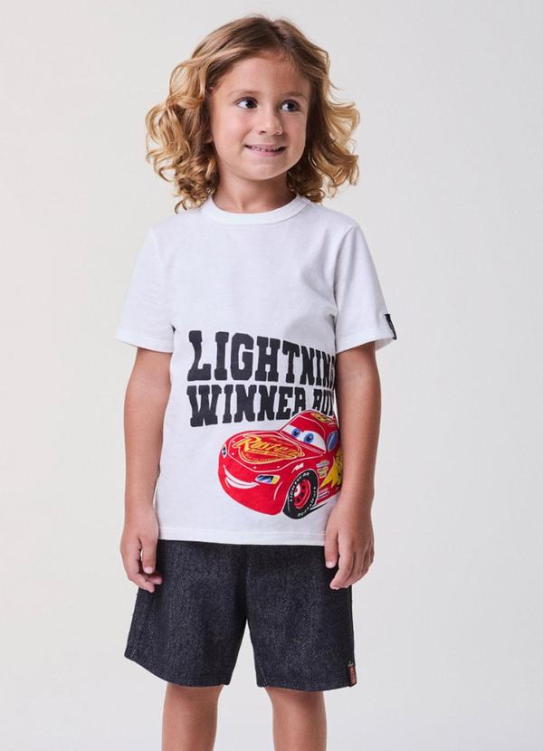 Conjunto Off do Relâmpago Mcqueen Off White