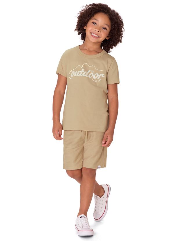 Conjunto Outdoor em Moletinho Bege