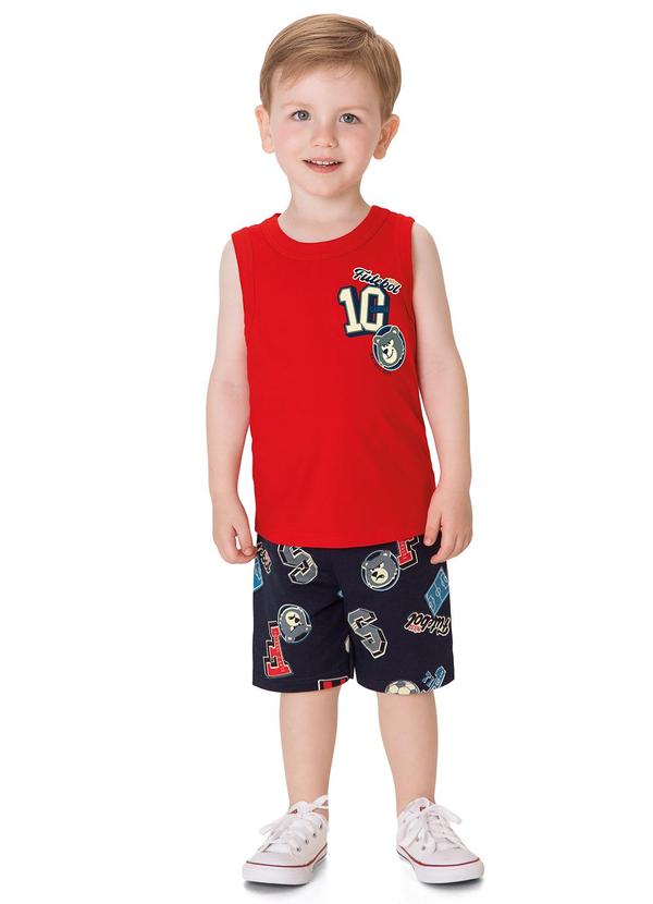 Conjunto País do Futebol Vermelho