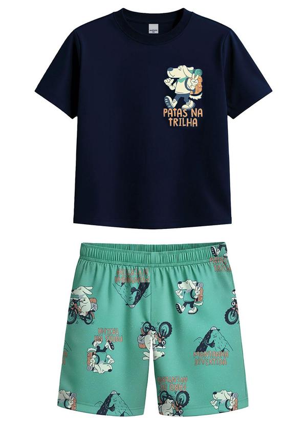 Conjunto Patas na Trilha Azul Marinho