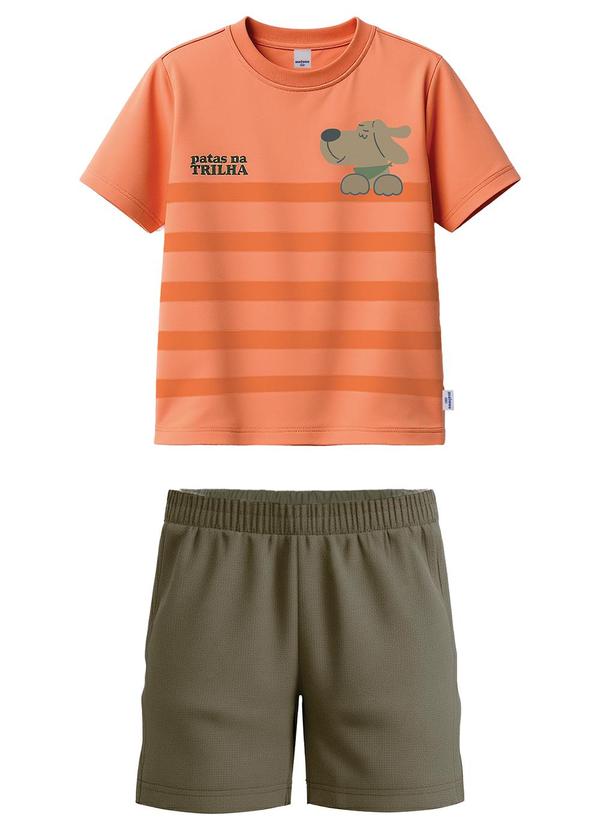 Conjunto Patas na Trilha Laranja Pastel