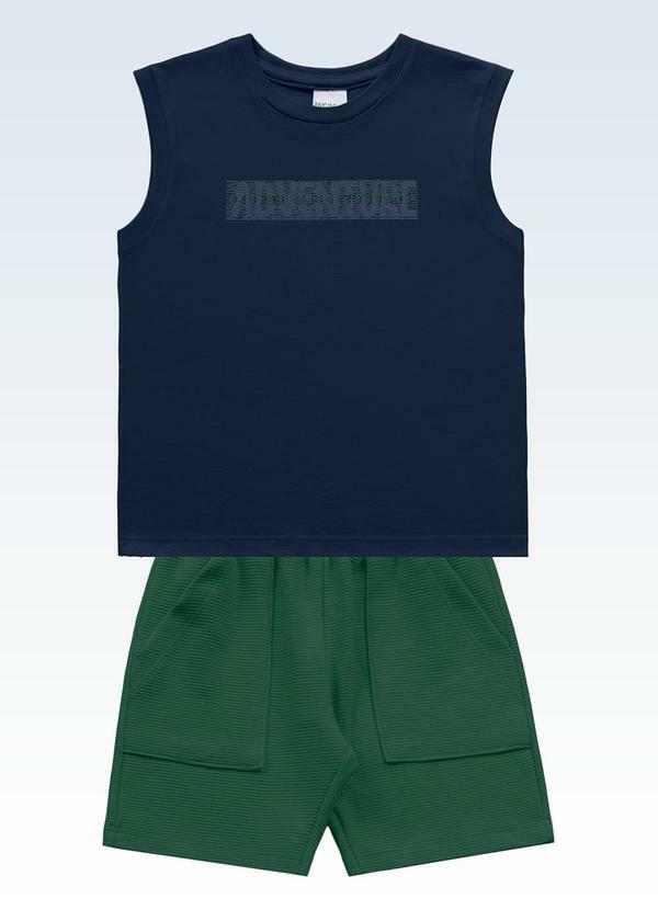 Conjunto Regata/Bermuda Azul