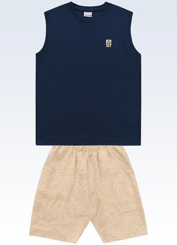Conjunto Regata/Bermuda Azul