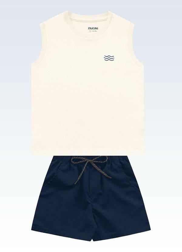 Conjunto Regata/Bermuda Bege