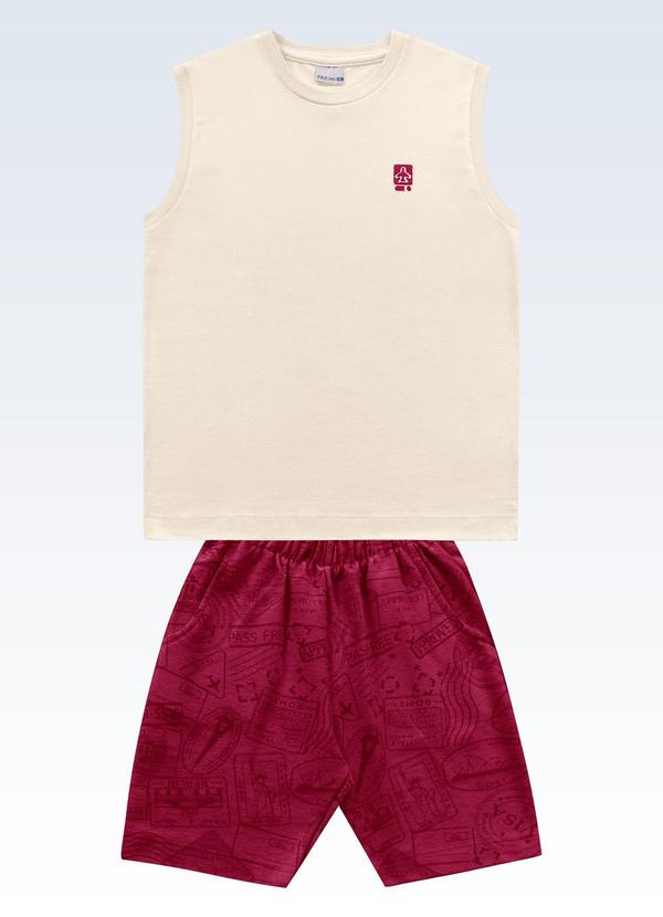 Conjunto Regata/Bermuda Bege