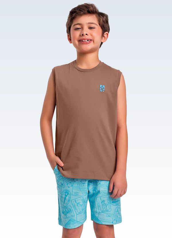 Conjunto Regata/Bermuda Marrom