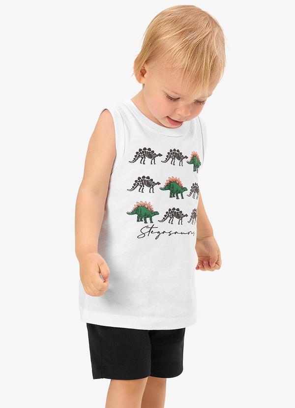 Conjunto Regata com Bermuda Infantil Branco