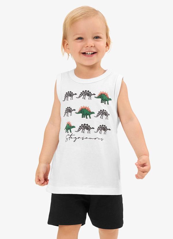 Conjunto Regata com Bermuda Infantil Branco